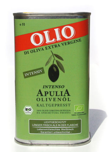 Olivenöl extra Vergin Olio di Oliva bio Vorratspack 5 l