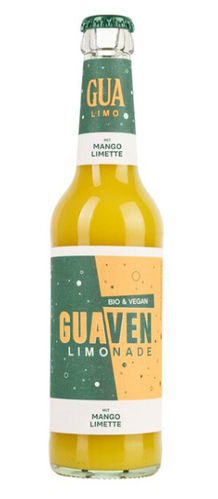 GUA Limonade Bio GUAVE mit Mango Limette 24 x 0,33 l